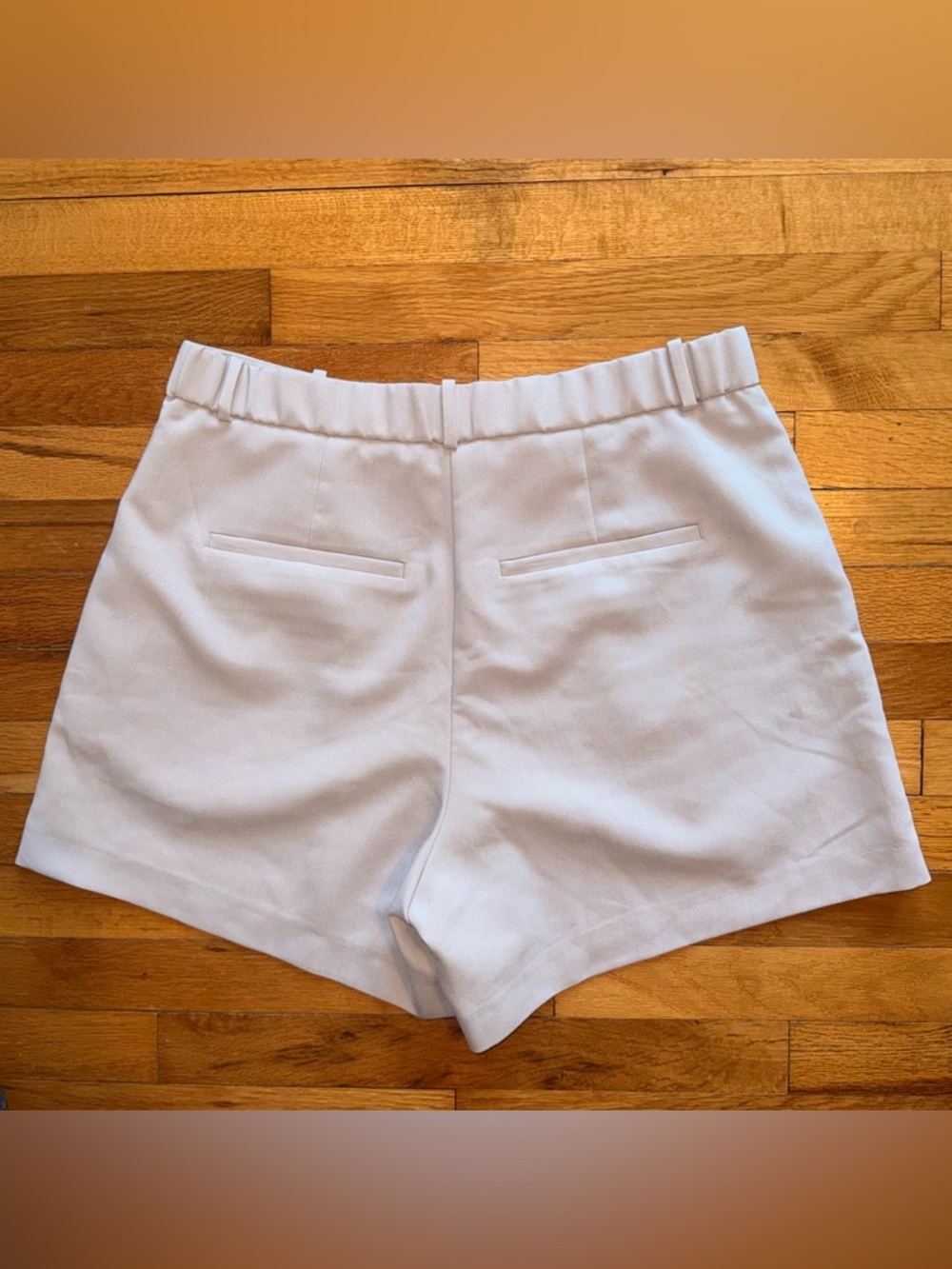 Abercrombie & Fitch Curve Love A&F Sloane Low Rise Tailored Short Beige size 32 - Picture 4 of 7